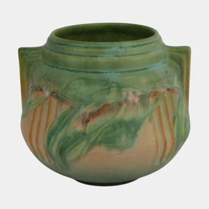 Roseville Laurel Green 1934 Vintage Art Deco Pottery Ceramic Vase 250-6 - Picture 1 of 6