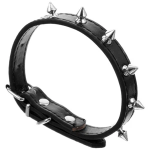 Collari per gatti borchie borchie borchie in pelle per cani a punta regolabili - Foto 1 di 12