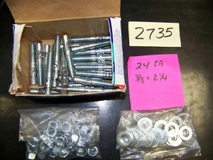 3/8 X 2-1/4" WEDGE ANCHORS, LOT OF 24 EA (ITEM #2735) - Picture 1 of 2