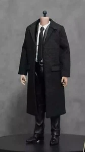 Maßstab 1/12 schwarzer Windbreaker langer Mantel Anzug Kleidung Modell für 6" Actionfigur - Bild 1 von 6