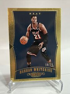 2017-18 Dominion Hassan Whiteside GOLD FOIL 10/25 SSP Thick Stock #9