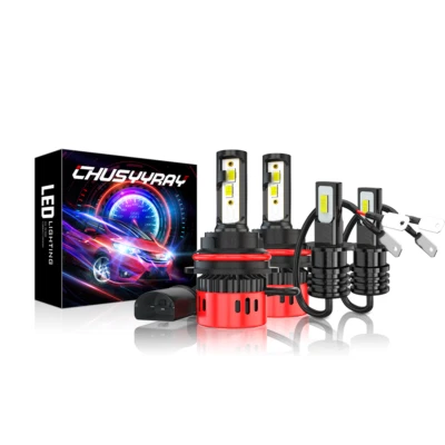 9007 H3 LED Headlight High Low+Fog Lights Bulbs ComboFor Daewoo Lanos 1999-2002 - Image 1 of 4