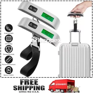 2-Pack Luggage Scale 110lb 50kg Portable Travel LCD Digital Hanging Weight US - Picture 1 of 8