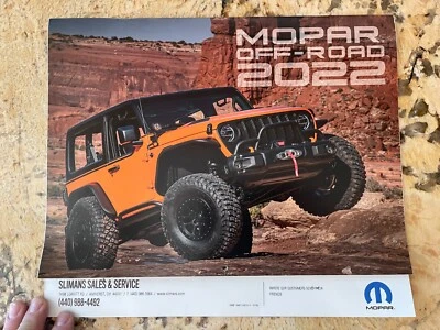 Calendario Mopar Off-road 2022 Jeep Ram 2022 muy bonito sin marcas limpio sin fumadores Foto 1 de 4