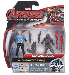 Marvel Avengers Age of Ultron Quicksilver vs Sub-Ultron 009 2.5-inch Figure 2-Pa