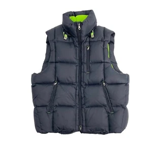 Tailorbyrd Black Down Filled Fleece Lined Puffer Vest Mens Size Medium Outdoor - Picture 1 of 7