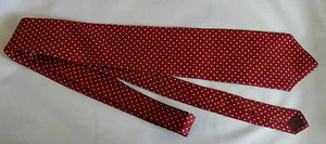 Vintage Marshall Fields Red Paisley Dot SILK Tie Clubfellow Store For Men Tie - Picture 1 of 4