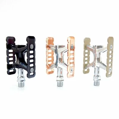 MKS Promenade 9/16" Urban Classic Pedal for Road City Bike Black/ Titan / Copper - Image 1 of 4
