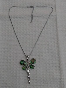 Vintage 18K GP Necklace With A Butterfly Shaped Pendant - Picture 1 of 19