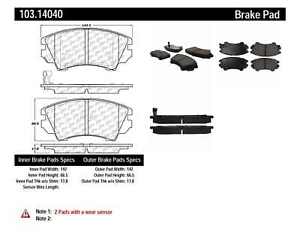 Disc Brake Pad Set-LS Front Centric 103.14040