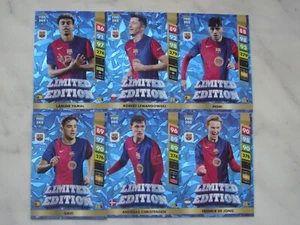 FIFA 365 2025 SET 6 CARD LIMITED BARCELONA YAMAL,LEWANDOWSKI,CHRISTENSEN,GAVI... - Zdjęcie 1 z 1