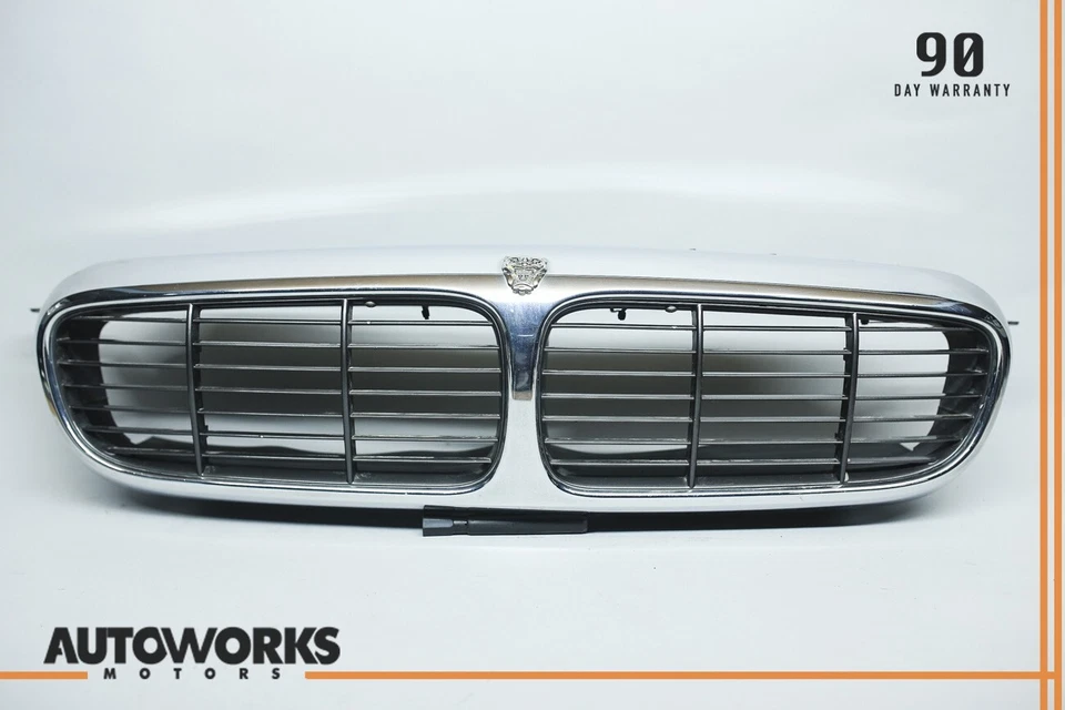 04-07 Jaguar X350 XJ8 Vanden Plas capó central radiador rejilla panel cromo OEM Foto 1 de 4