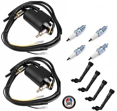2x Bobina de encendido + bujía para Yamaha FZ6 (2004-2009) FZ600 (1986 1987) Foto 1 de 4