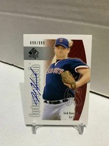 Josh Hancock Signed 2002 Upper Deck SP Authentic Future Watch Baseball Card /999 - Picture 1 of 2