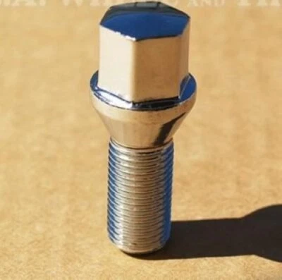 Set of 5 Chrome BMW Lug Bolts Nuts 320i 428i 435i X5 X6 M6 740i 750i 760i 650i — 第 1/2 张图片