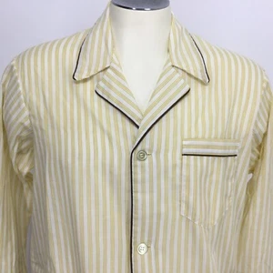 Pigiama camicia pantaloni regata vintage uomo taglia B MED LEGGI maniche lunghe righe - Foto 1 di 12
