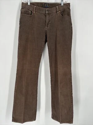 复古 Polo Jeans Co Ralph Lauren 棕色低腰灯芯绒牛仔裤 8 32x32 Y2K — 第 1/4 张图片