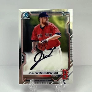 Bowman Chrome Josh Winckowski 2021 CPA-JWI 1er automático | Medias Rojas de Boston - Imagen 1 de 2