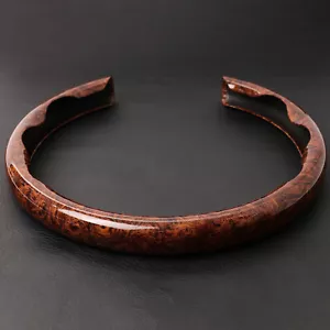 Ø 37-38 cubierta del volante protector del volante del coche cubierta del volante VETA DE MADERA antideslizante / - Imagen 1 de 13