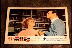MARY MARY 1963 LOBBY CARD #3 DEBBIE REYNOLDS