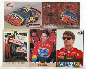 Jeff Gordon 5 Trading Card Lot NASCAR DRIVER RACE CAR RACING (LOT 10) - Picture 1 of 1