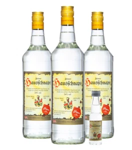 3 x Prinz: Hausschnaps / 34 % Vol. / 3 x 1,0 L + gratis 0,02 L Hausschnaps Mini - Bild 1 von 1