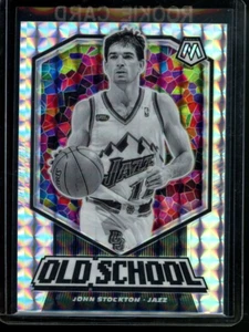 Panini Mosaic 2019-20 John Stockton Old School Silver #5 Utah Jazz Cortacésped envío gratuito - Imagen 1 de 2