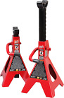 BIG RED T42202 Torin Steel Jack Stands: 2 Ton (4,000 Lb) Capacity, Red, 1 Pair