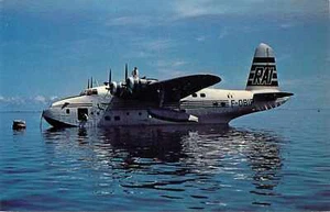 Postcard Aeroplane Short S-25 Sandringham - Picture 1 of 2