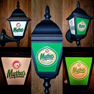 Mythos beer wall light Greek beer pub bar light man cave Greece pub sign Mythos - Picture 1 of 12