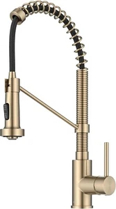 KRAUS KPF-1610SFACB Bolden herunterziehbare Brause Küchenarmatur Antik Champagner Br - Bild 1 von 7