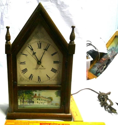 1941 new haven clock electric vintage antique old timepiece collectible -works - Image 1 of 4