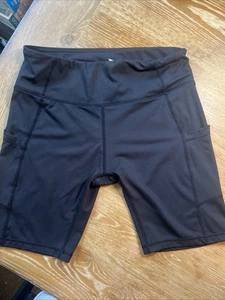 Baleaf Fahrrad Kompressionsshorts schwarz Damen Large mit Seitentaschen - Bild 1 von 5