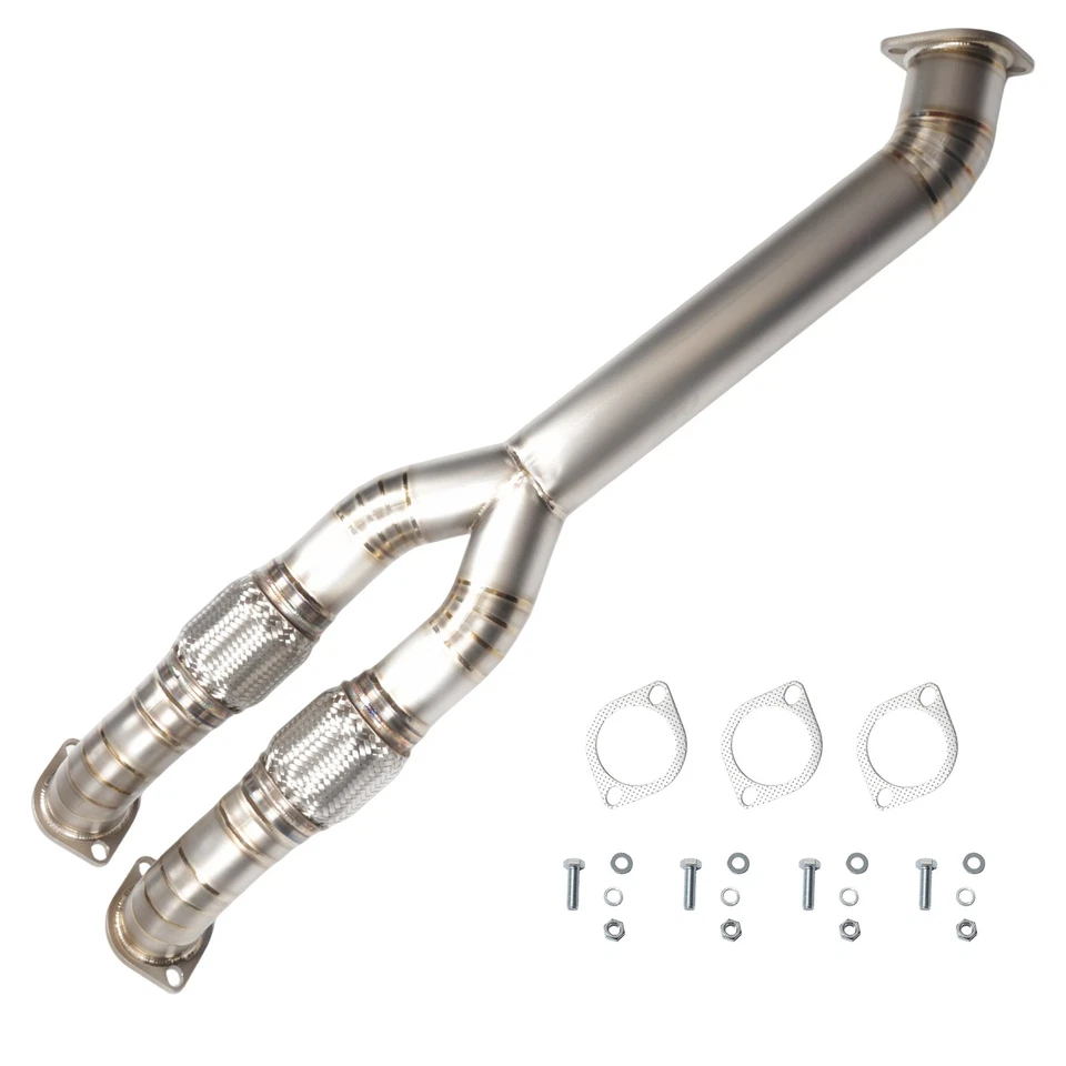 Titanium Y-pipe for Nissan GTR GT-R R35  2009+ Foto 1 de 4