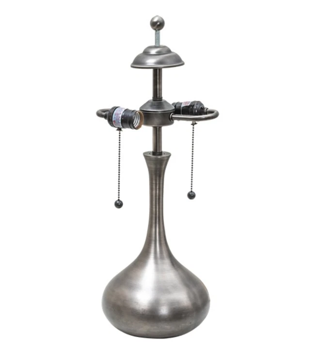 Meyda Tiffany 15655 Teardrop 22" Tall Lamp Base - Nickel - Image 1 of 1