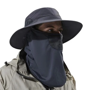 Outdoor Fishing Hat for Men&Women,Sun Hat with 50+ UPF with Hidden Neck Flap ... - Picture 1 of 7