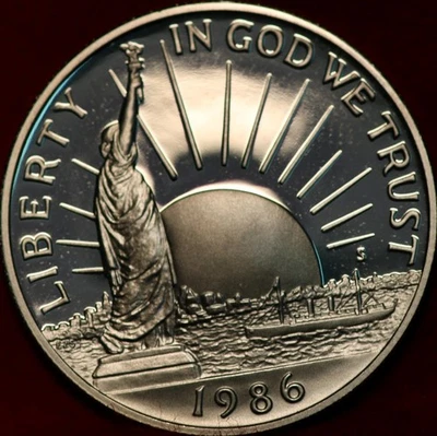 Uncirculated Proof 1986-S Statue of Liberty Clad Comm Half Dollar - Image 1 of 2