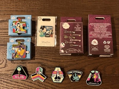 Lot of 10 Disney Pins Sorcerer Mickey Mouse Puzzle LE LR Limited Edition Release - Image 1 of 4