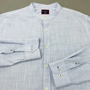 UNTUCKit Shirt Mens XL Zorvino Slim Fit Band Collar Long Sleeve Blade Dress - Picture 1 of 10