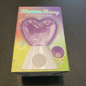 Bewegungslampe Bluetooth Lautsprecher Herz romantisch Glitzer hellrosa kostenloser Versand - Bild 1 von 3