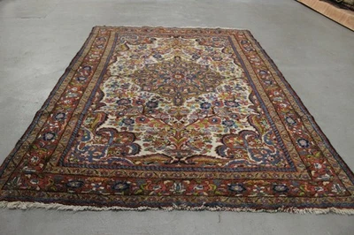 Antik handgeknüpfter alte Perser Teppich 200 x 140 cm ca 80 Jahre alt - Bild 1 von 4