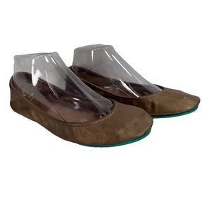 Tieks by Gavrieli Ballet Flats Women’s Size 7 Metallic Gold Bronze Leather Shoes - Picture 1 of 12