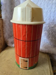 Fisher Price Farm Silo 1968, 10 cm hoch leer mit Deckel - Bild 1 von 9