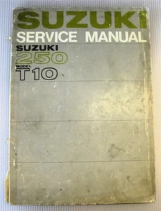SUZUKI 250 T10 Motorcycle Owners Service Manual 1960s - Picture 1 of 8