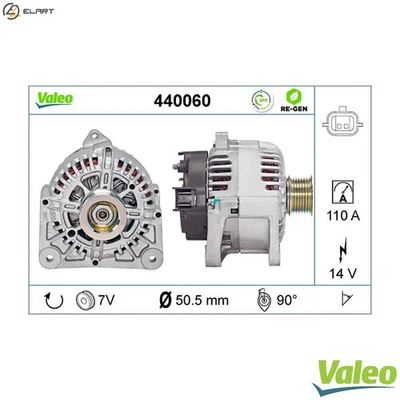 ALTERNATOR 440060 FOR RENAULT SCENIC/GRAND/II MEGANE/Sport/Tourer/Grandtour 2.0L - Image 1 of 4