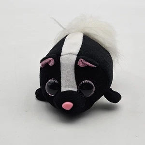 "Fuzzee Tails Stinker The Baby mofeta negra 5"" peluche ojos brillantes" - Imagen 1 de 4