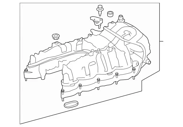 Distribución de aire de carga original Mercedes-Benz 278-098-08-07 Foto 1 de 1