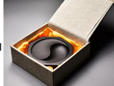 1pc She Inkstone Bagua Inkstone Water Ink Brush Calligraphy Painting Tools - Image 1 of 4