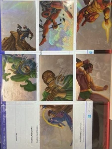 1995 Flair Marvel Annual HOLOBLAST # /12 DEADPOOL GAMBIT IRON MAN HULK CABLE - Picture 1 of 8