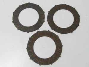 Triumph Tiger Cub T1294 Simplex Clutch Plate c/w Lining 5.05" Diameter x3 ' - Picture 1 of 2